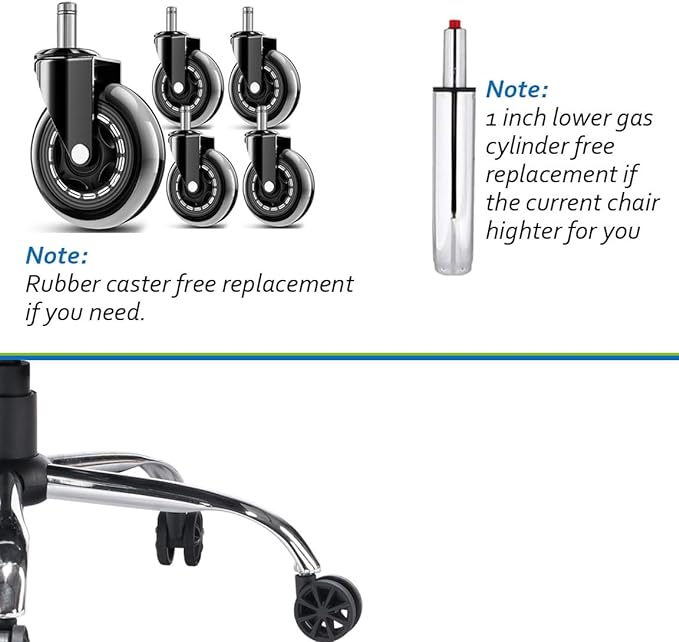 Efomao Desk Office Chair,Big High Back Chair,PU Leather Office Chair, Computer Chair,Executive Office Chair, Swivel Chair with Leg Rest and Lumbar Support,Dark Beige Office Chair